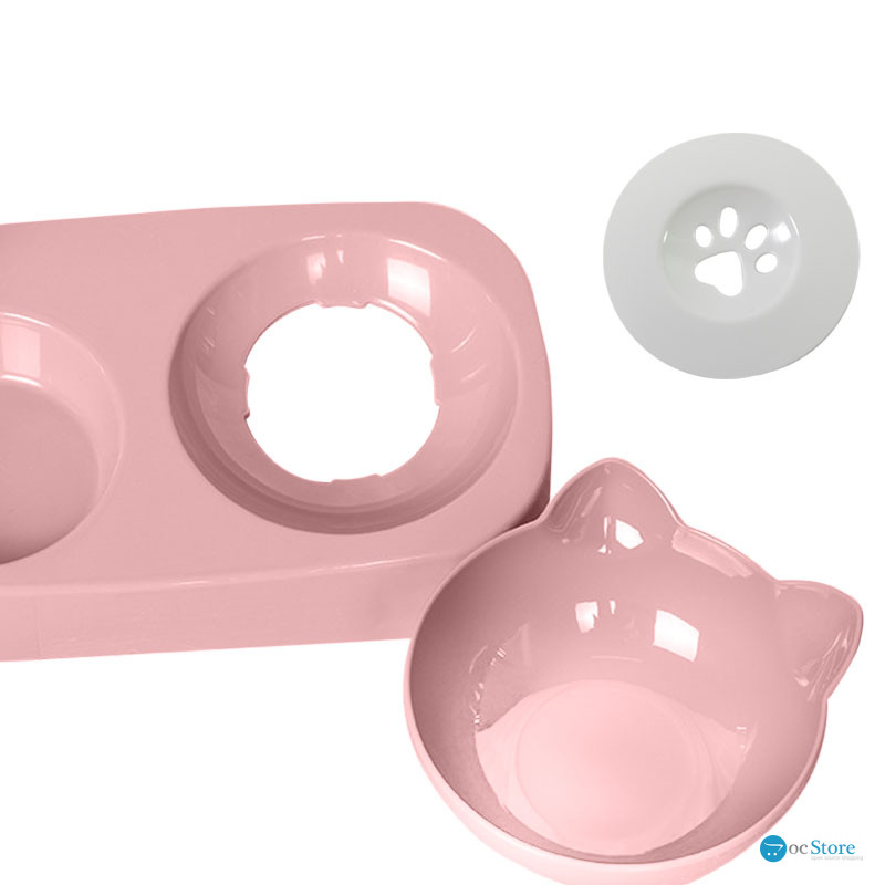 Миска для котов с поилкой Taotaopets 119906 Pink 22*28*14см