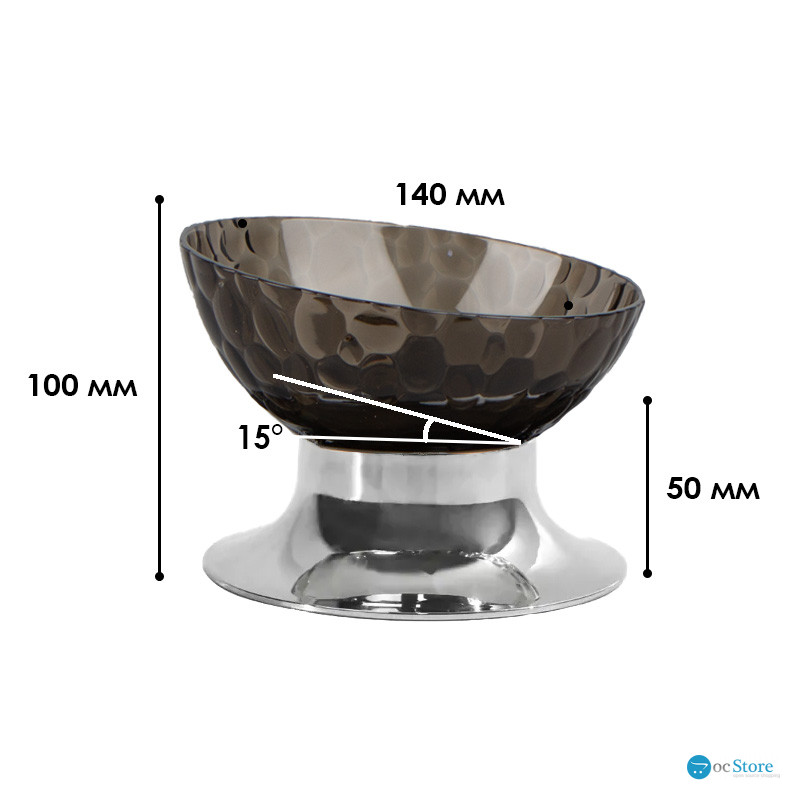 Миска для кошек Taotaopets 134425 Gray