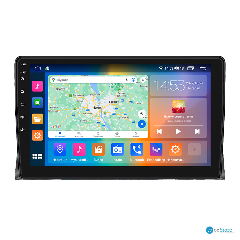 Штатная магнитола Lesko для Volkswagen Multivan T5 Рестайлинг 2009-2015 экран 9" 2/32Gb CarPlay 4G Wi-Fi GPS Prime