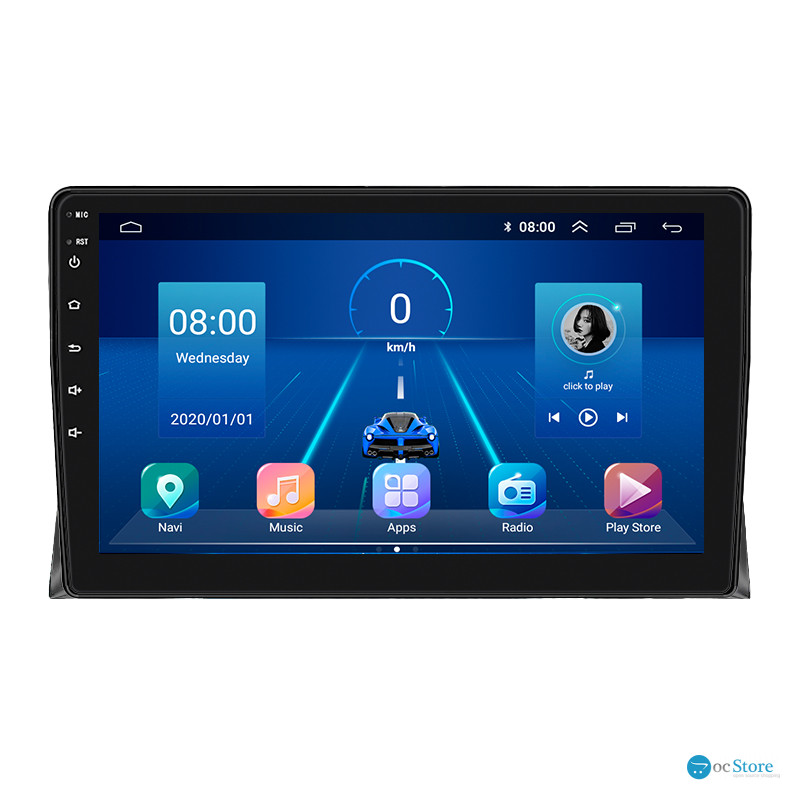 Штатная магнитола Lesko для Volkswagen Multivan T5 Рестайлинг 2009-2015 экран 9" 2/32Gb 4G Wi-Fi GPS Top