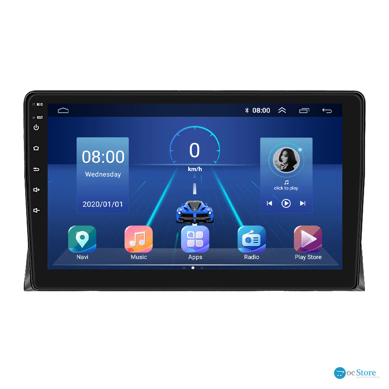 Штатная магнитола Lesko для Volkswagen Multivan T5 Рестайлинг 2009-2015 экран 9" 6/128Gb 4G Wi-Fi GPS Top