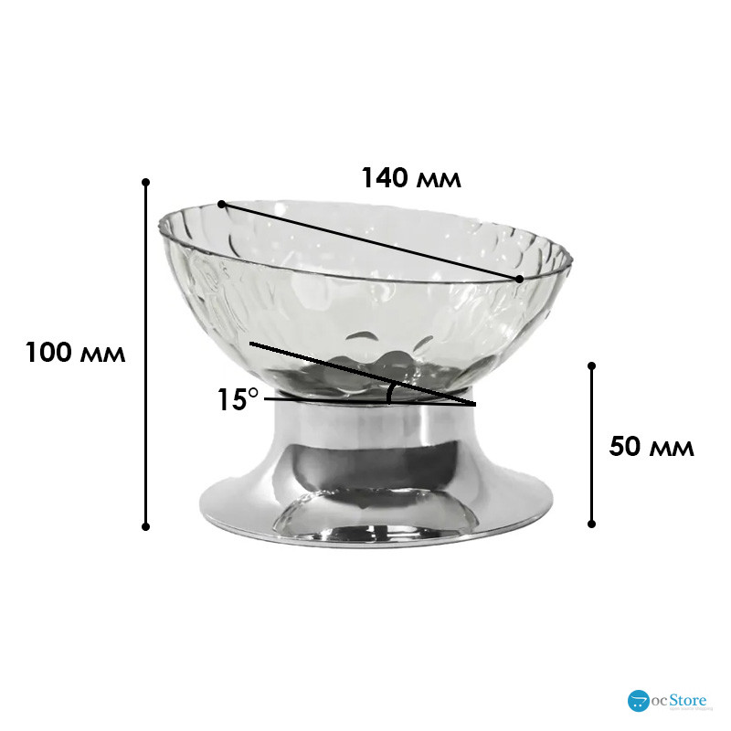 Миска для кошек Taotaopets 134425 Transparent