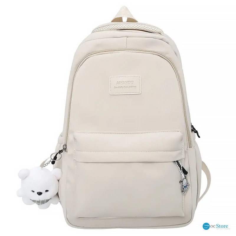 Рюкзак подростковый 633227 с брелком 20-35L Ivory