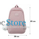 Рюкзак подростковый 633227 с брелком 20-35L Pink