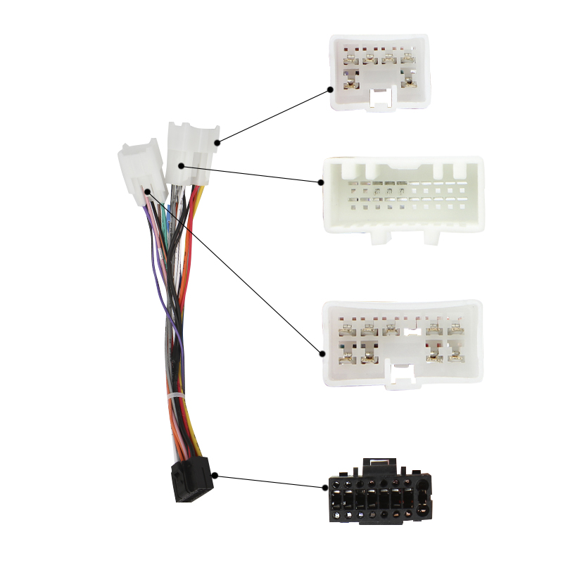 Переходной штатный комплект с проводкой HEVXM Toyota Solara 2004-2009 9"