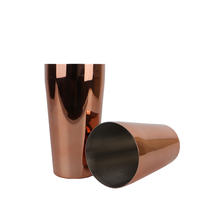 Шейкер для коктейлей FS72645 из нержавеющей стали 600 мл/700 мл Rose Gold