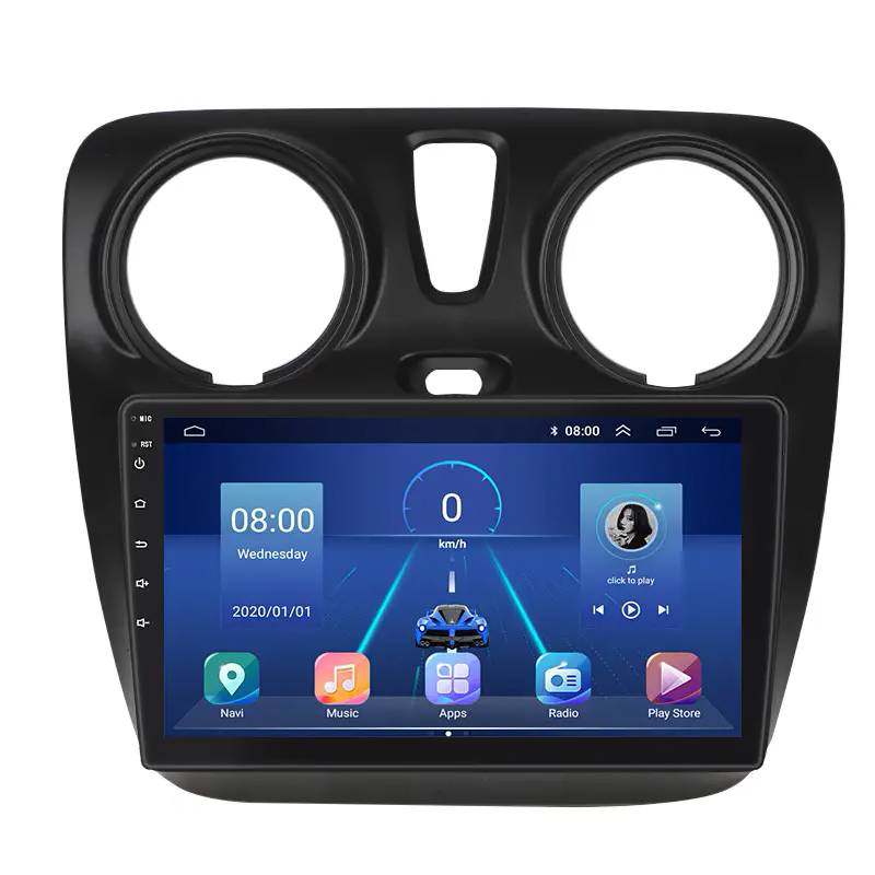 Штатная магнитола Lesko для Renault Lodgy  2012-2022 экран 9" 4/32Gb 4G Wi-Fi GPS Top