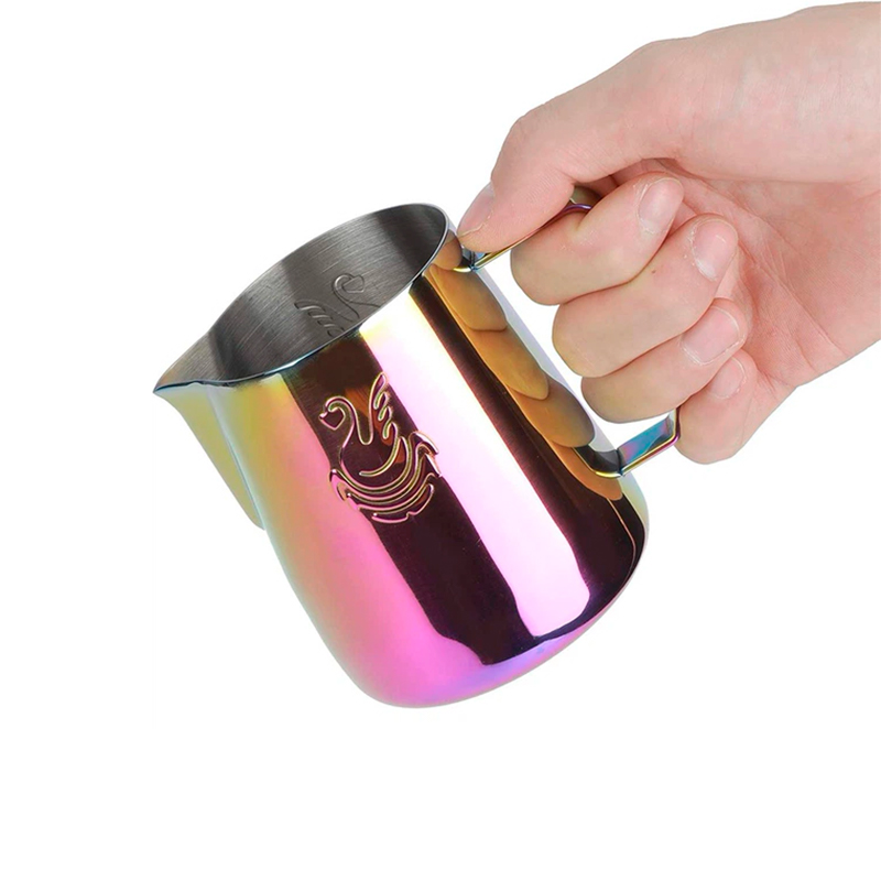 Питчер для молока JibbiJug молочник для вспенивания нержавеющая сталь градиент 400 мл Purple