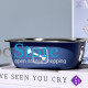Миска для собак котов Taotaopets 1910002 металлическая Blue 160 мм