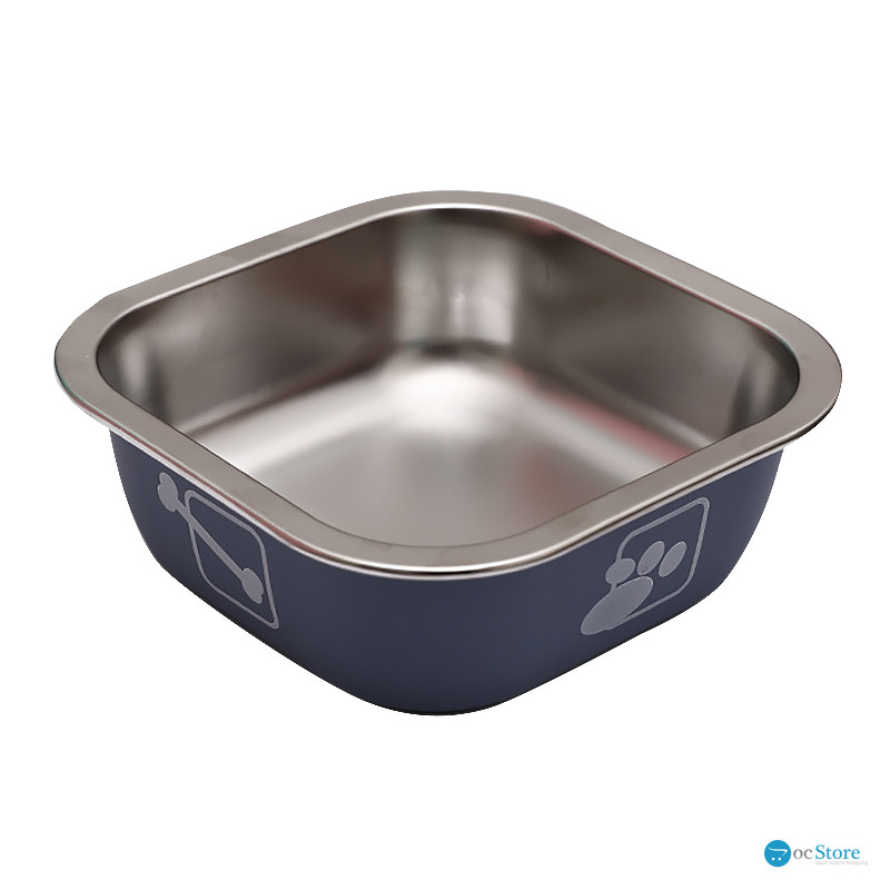 Миска для собак котов Taotaopets 1910002 металлическая Blue 160 мм