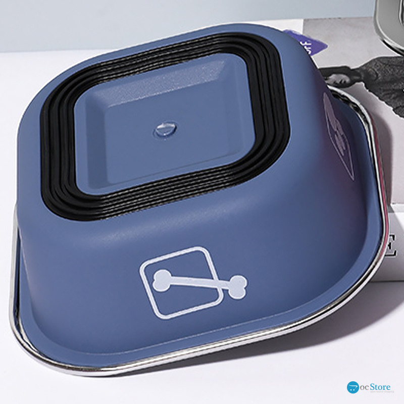 Миска для собак котов Taotaopets 1910002 металлическая Blue 160 мм
