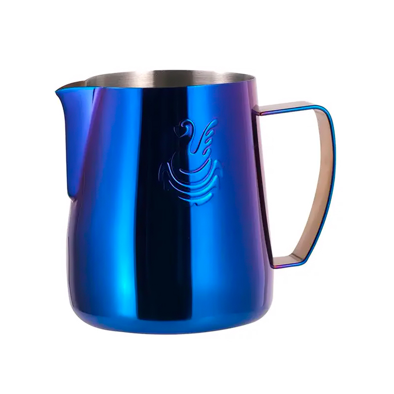 Питчер для молока JibbiJug молочник для вспенивания молока нержавеющая сталь градиент 600 мл Blue