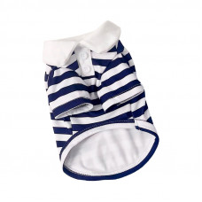 Рубашка поло для собак и кошек 2306CGHY5160 демисезонная  Blue S