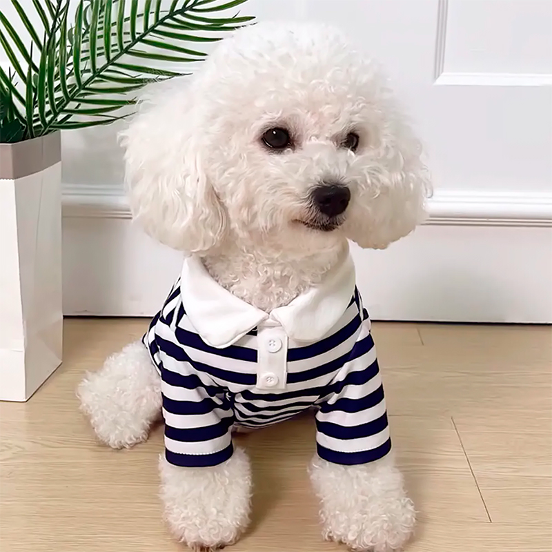 Рубашка поло для собак и кошек 2306CGHY5160 демисезонная  Blue S