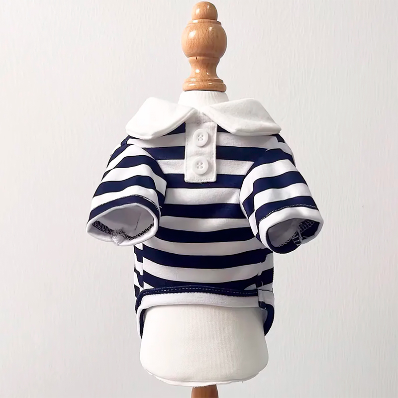 Рубашка поло для собак и кошек 2306CGHY5160 демисезонная  Blue S