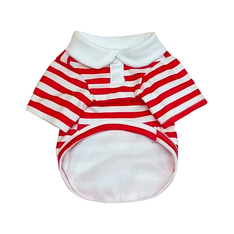 Рубашка поло для собак и кошек 2306CGHY5160 демисезонная  Red S