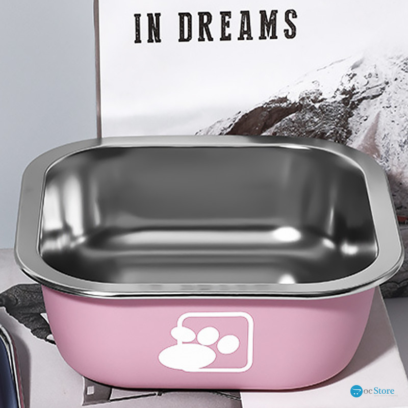 Миска для собак котов Taotaopets 1910002 металлическая Pink 160 мм