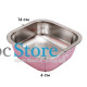 Миска для собак котов Taotaopets 1910002 металлическая Pink 160 мм