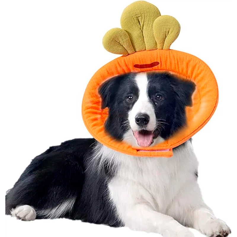 Мягкий воротник-подушка для кошек 2205SXSL0399 послеоперационный защитный от вылизывания XL Carrot