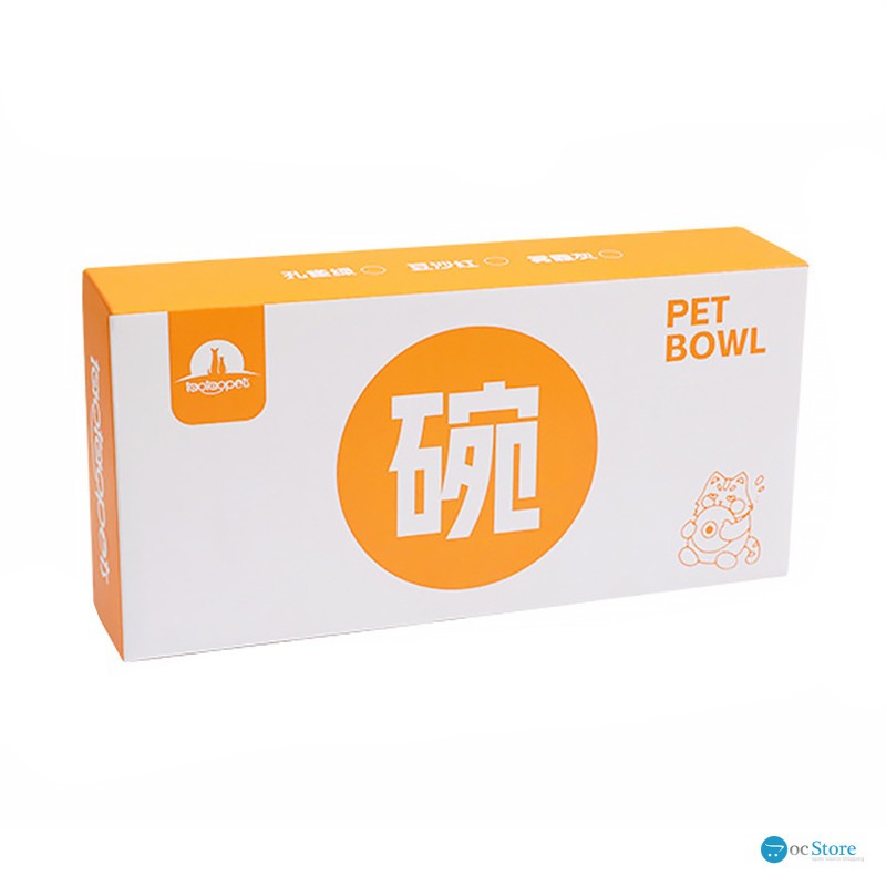 Миска Taotaopets 198807 для котов двойная с ушками Burgundy