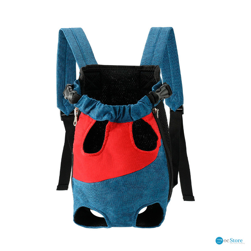 Рюкзак- кенгуру для животных A10010-BR Red Blue L