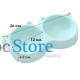 Миска для кошек Taotaopets Cat 123307 двойная пластиковая Blue