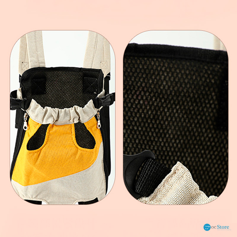 Рюкзак- кенгуру для животных A10010-YW Yellow White M