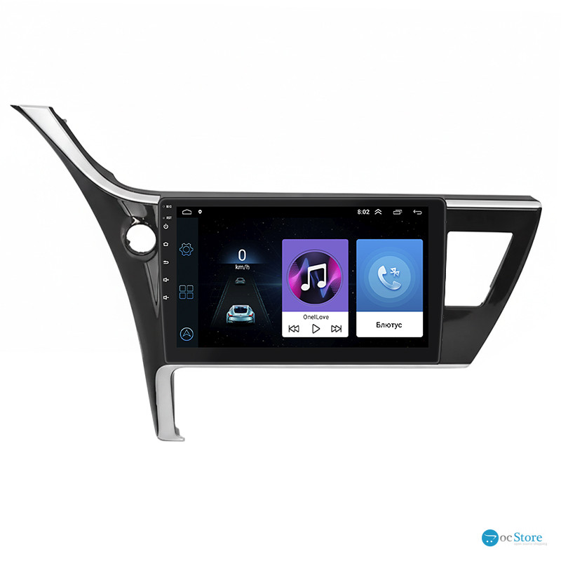 Штатная магнитола Lesko для Toyota Auris II Рестайлинг 2015-2018 экран 10" 1/16Gb Wi-Fi GPS Base