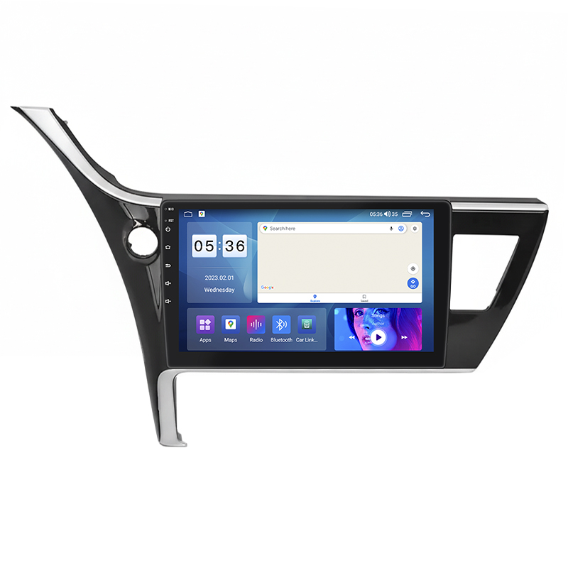 Штатная магнитола Lesko для Toyota Auris II Рестайлинг 2015-2018 экран 10" 4/64Gb CarPlay 4G Wi-Fi GPS Prime