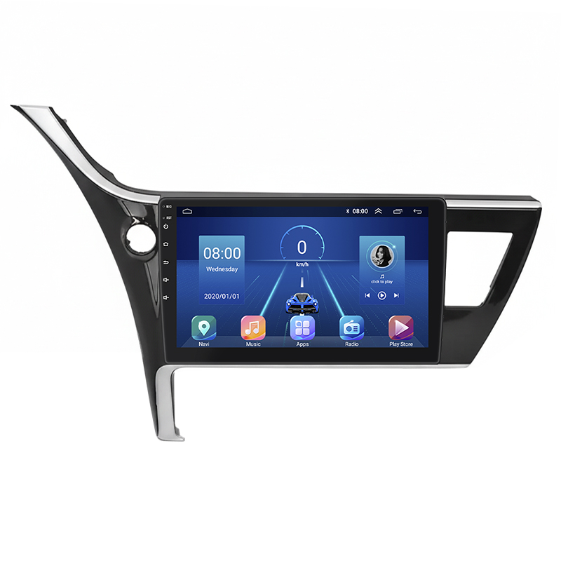 Штатная магнитола Lesko для Toyota Auris II Рестайлинг 2015-2018 экран 10" 4/32Gb 4G Wi-Fi GPS Top