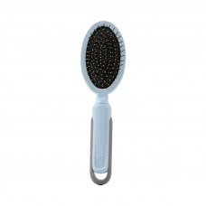 Расческа Taotaopets 04A2213 двухсторонняя с щеткой для собак и кошек для разных типов шерсти Blue