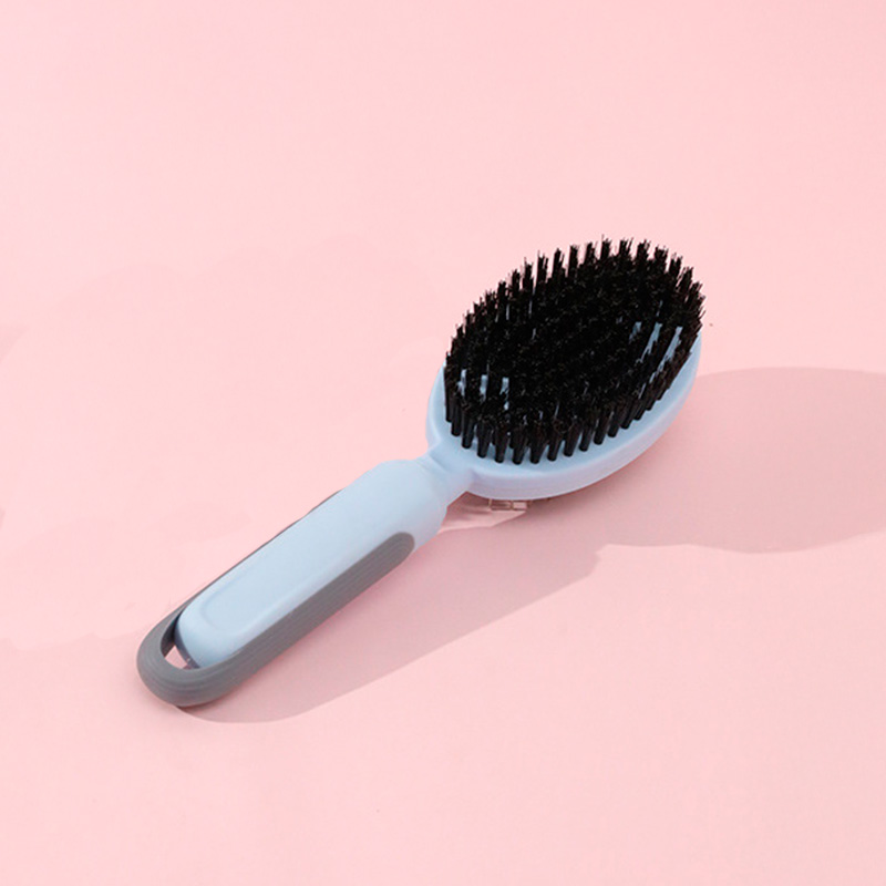 Расческа Taotaopets 04A2212 двухсторонняя с щеткой для собак и кошек для разных типов шерсти Blue