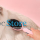 Расческа Taotaopets 04A2212 двухсторонняя с щеткой для собак и кошек для разных типов шерсти Pink