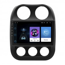 Штатная магнитола Lesko для Jeep Patriot  2007-2016 экран 10" 1/16Gb Wi-Fi GPS Base