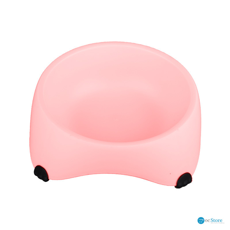 Миска для собак котов М120 пластиковая одинарная 300 мл Peach