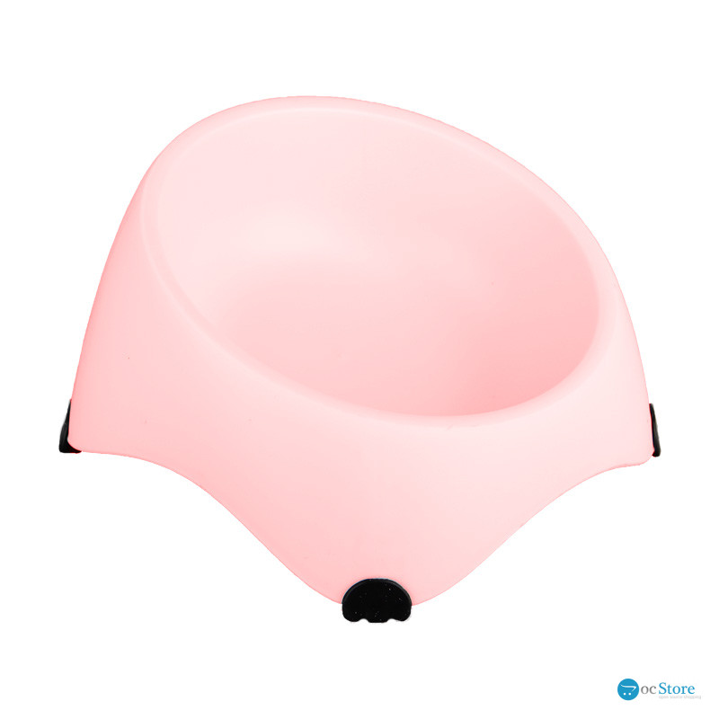 Миска для собак котов М120 пластиковая одинарная 300 мл Peach