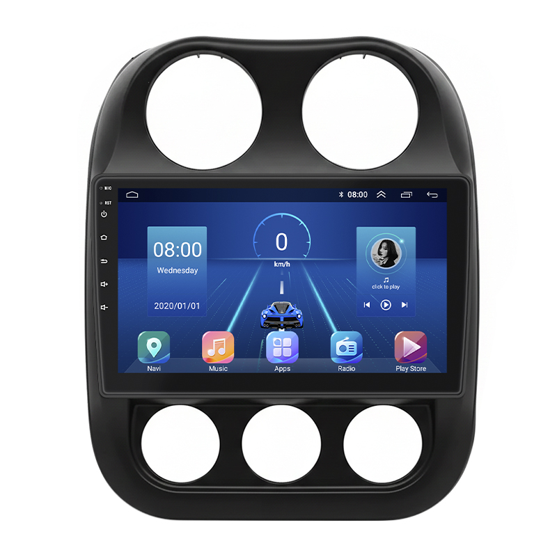 Штатная магнитола Lesko для Jeep Patriot  2007-2016 экран 10" 4/32Gb 4G Wi-Fi GPS Top