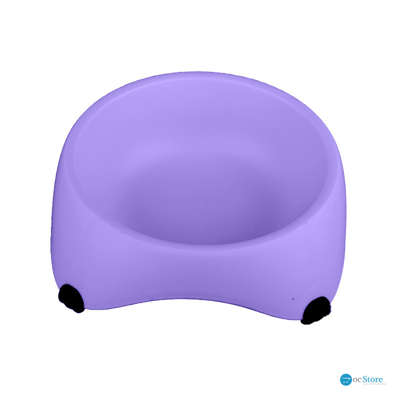 Миска для собак котов М120 пластиковая одинарная 300 мл Purple