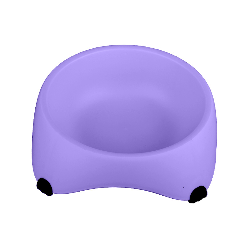 Миска для собак котов М120 пластиковая одинарная 300 мл Purple