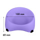Миска для собак котов М120 пластиковая одинарная 300 мл Purple