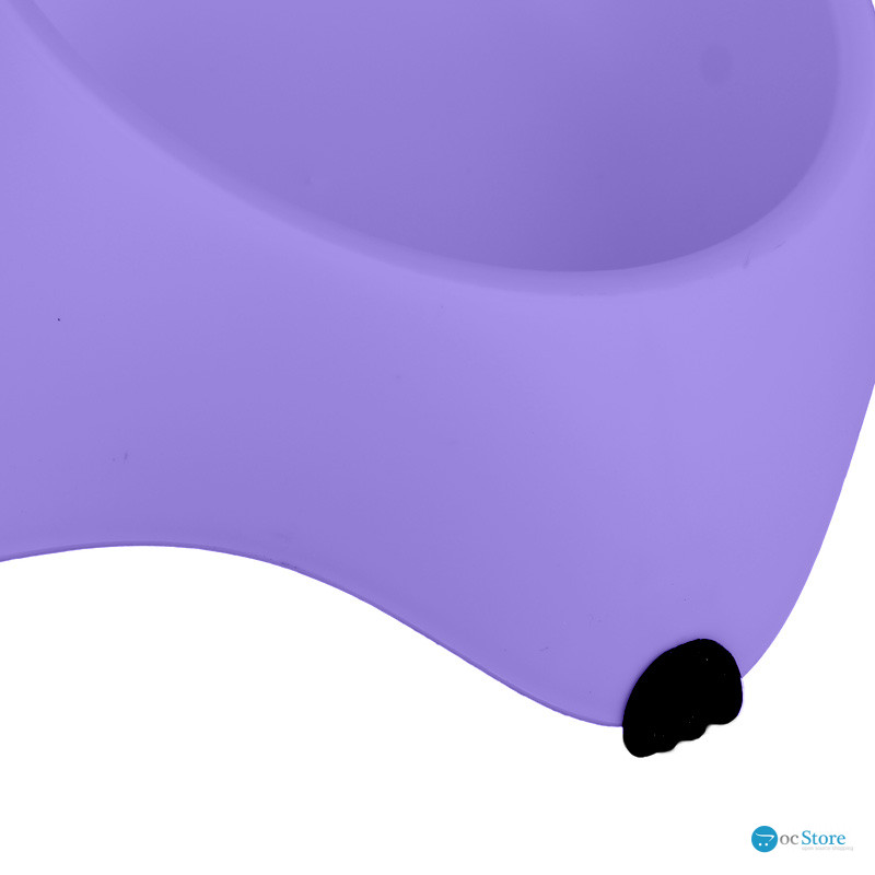 Миска для собак котов М120 пластиковая одинарная 300 мл Purple