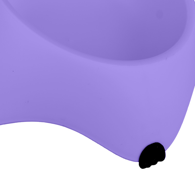Миска для собак котов М120 пластиковая одинарная 300 мл Purple