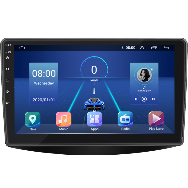 Штатная магнитола Lesko для Mitsubishi Grandis Manual A/C 2003-2011 экран 9" 4/64Gb 4G Wi-Fi GPS Top