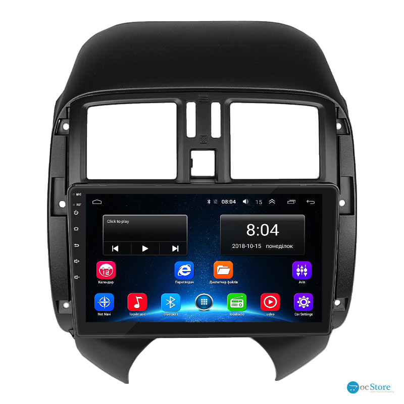 Штатная магнитола Lesko для Nissan Almera III (G15) 2012-2018 экран 9" 2/32Gb Wi-Fi GPS Base