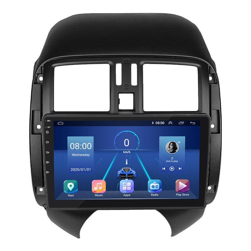 Штатная магнитола Lesko для Nissan Almera III (G15) 2012-2018 экран 9" 4/64Gb 4G Wi-Fi GPS Top