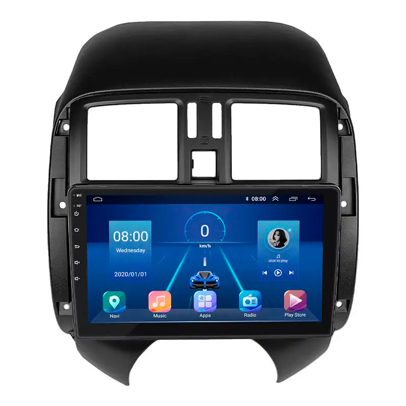 Штатная магнитола Lesko для Nissan Almera III (G15) 2012-2018 экран 9" 6/128Gb 4G Wi-Fi GPS Top