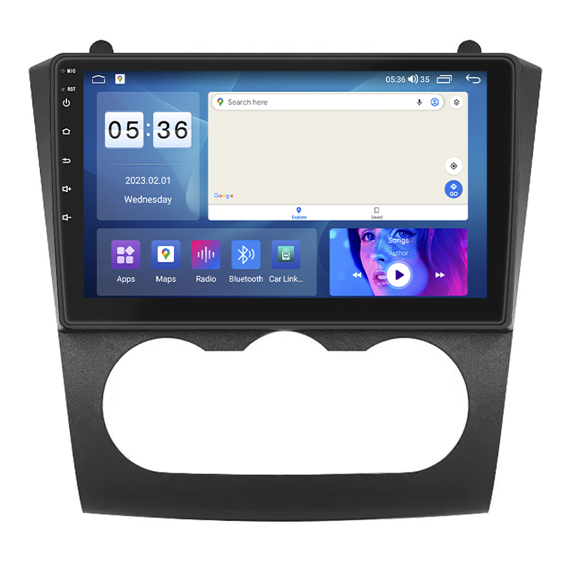 Штатная магнитола Lesko для Nissan Altima IV (L32) Рестайлинг Manual AC 2009-2013 экран 9" 4/64Gb CarPlay 4G Wi-Fi GPS Prime