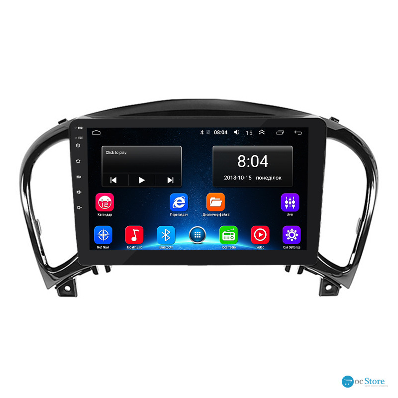 Штатная магнитола Lesko для Nissan Juke I 2010-2014 экран 9" 2/32Gb Wi-Fi GPS Base