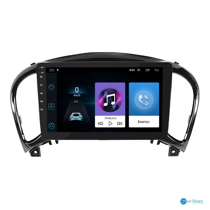 Штатная магнитола Lesko для Nissan Juke I Рестайлинг 2014-2019 экран 9" 1/16Gb Wi-Fi GPS Base