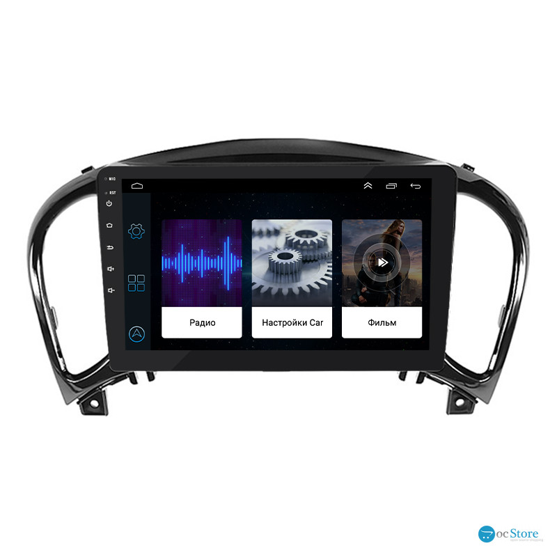 Штатная магнитола Lesko для Nissan Juke I Рестайлинг 2014-2019 экран 9" 1/16Gb Wi-Fi GPS Base